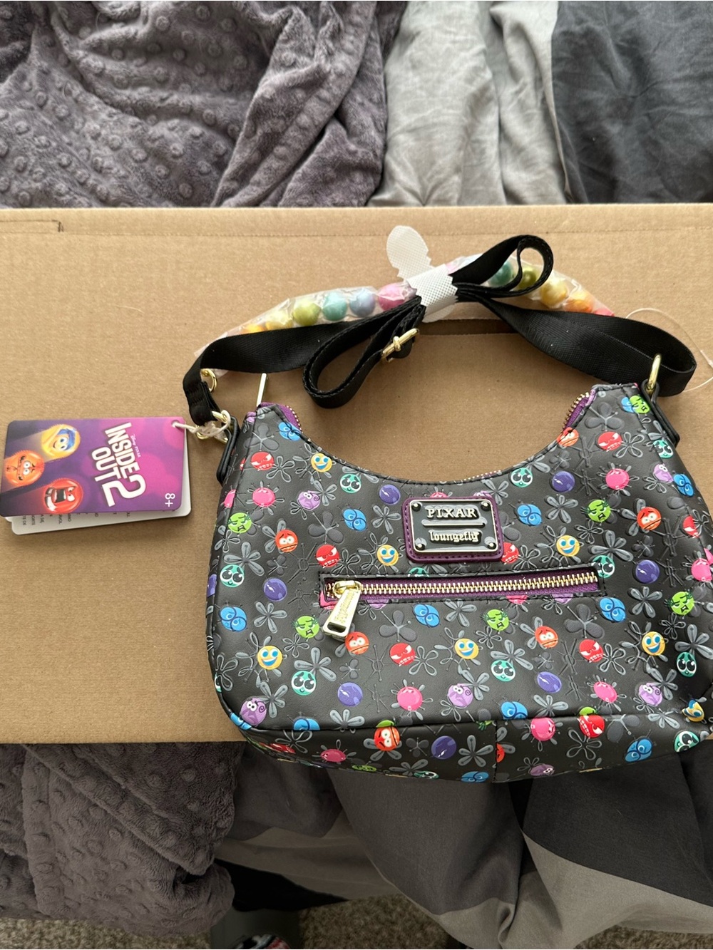 Loungefly Inside Out 2 Multicolor Character Crossbody Bag